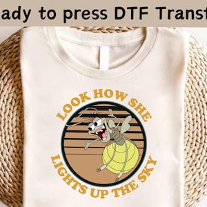 Disney Ray Firefly Look How She Lights Up The Sky DTF, Disney Princess Tiana Shirt,Disney Princess Shirt,Disney Ray Firefly Evangeline Shirt