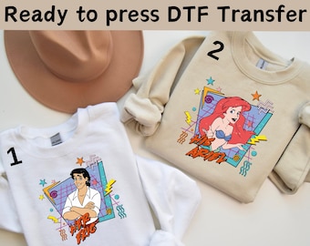 Camiseta Disney de Ariel y Eric Valentine, camiseta de Ariel de La Sirenita, camiseta de la princesa Ariel de Disney, camiseta de San Valentín de pareja de Disney