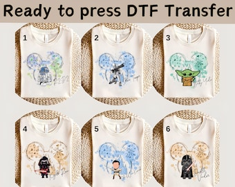 Camiseta de Star Wars con castillo de acuarela de Disney, camiseta de Star Wars con grupo, camiseta de Disney con el mandaloriano, camiseta de Star Wars, camiseta de Darth Vader, camiseta de Galaxy's Edge