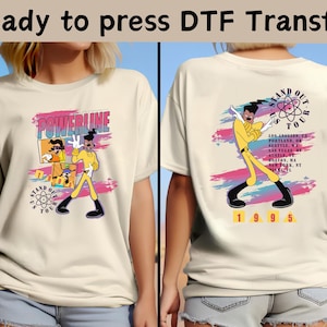 Disney Goofy Powerline Stand Out Tour 95 DTF, Disney Max Goofy Roxanne Powerline Shirt,Disney Goofy Powerline DTF,Disney A Goofy Movie Shirt