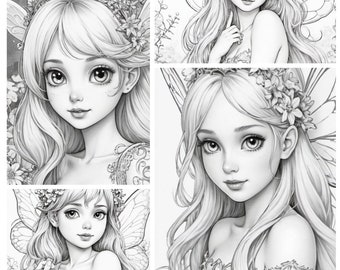 Desenhos para colorir - Fada (20 páginas)