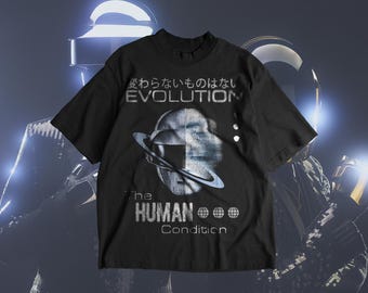 Vintage Daft Punk Tee: Music Band T-Shirt, Retro Wash