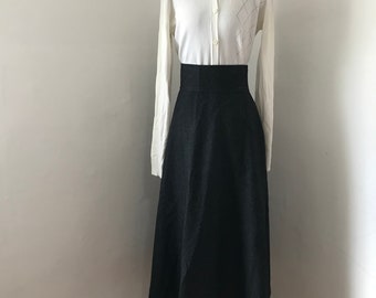 Vintage Long Wool Skirt by Easy Pieces