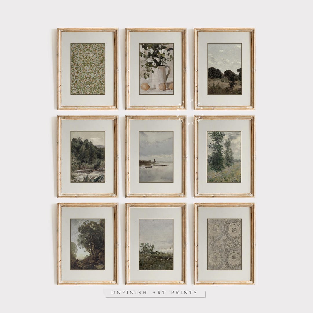 French Country Farmhouse Wall Art SET | Gallery Wall Prints | Vintage ...