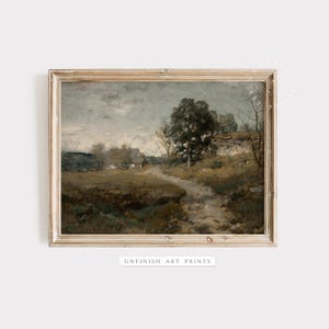 Cozy Landscape Art | Vintage Print Country Landscape Painting | PRINTABLE Digital Antique Art | 00046