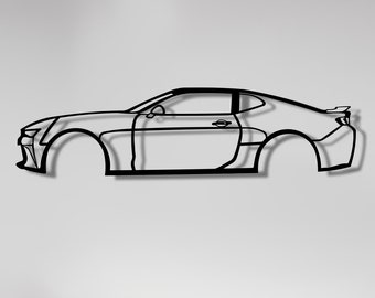 Camaro 2017 Metal Wall Art: Garage Decor Sign