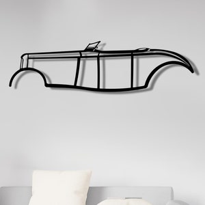 1932 Roadster Theme Metal Wall Art , Roadster Metal Garage Sign , Roadster Gift Metal Decor