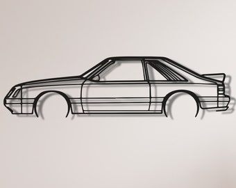 Arte de pared de metal para coches: Letrero decorativo moderno para garaje