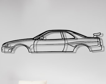 ★ Garage Art R34 Theme Metal Wall Art: Garage Decor Gift - Etsy