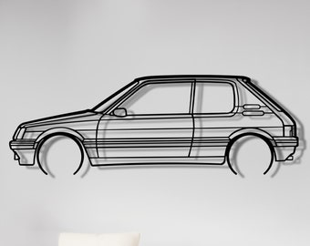 205 Gti Theme Metal Wall Art , 205 Gti Metal Garage Sign , 205 Gti Gift Metal Decor , 205 Gti Man Cave Decor , 205 Gti Garage Gift