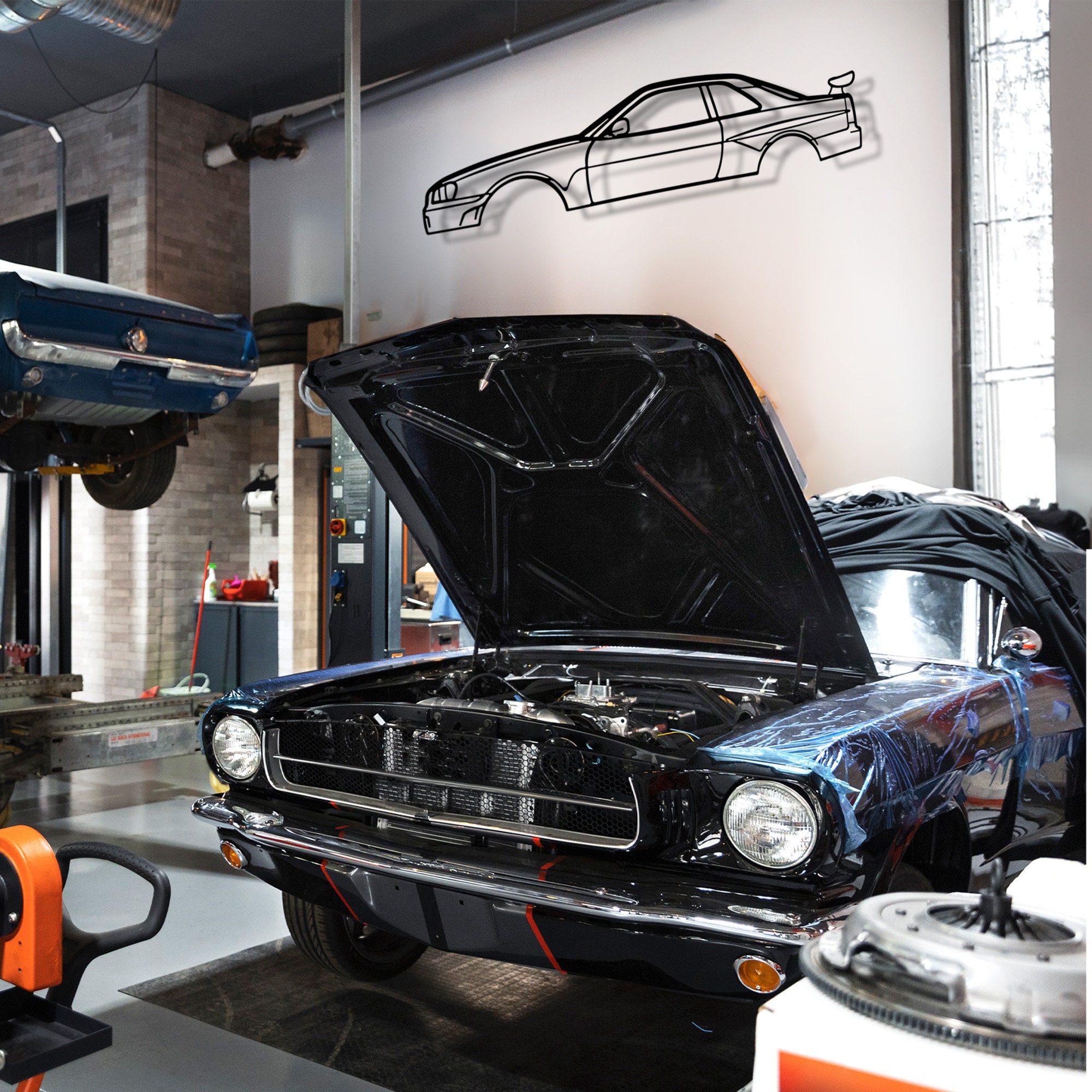 ★ Garage Art R34 Theme Metal Wall Art: Garage Decor Gift - Etsy