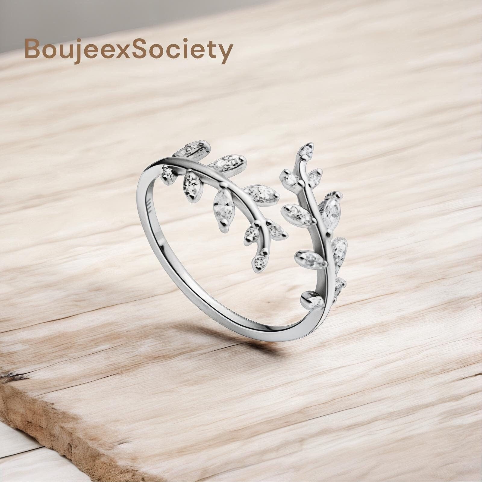 agete silver ring 指輪 «Leaf design» Sterling Silver Ring | Leaf Ring | Silver Ring | Silver Leaf