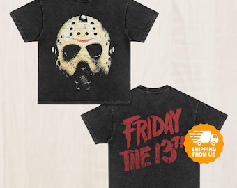 Halloween Jason Voorhees Comfort Colors, Friday The 13th Shirt, Retro Horror Movie Tee Shirt, Camp Crystal Lake Tshirt, Gift For Fan
