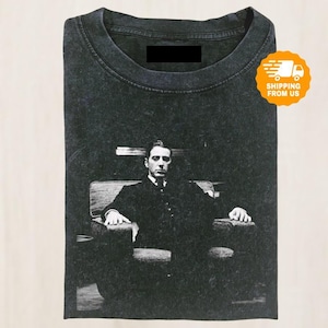 The Godfather Comfort Colors Shirt, Michael Corleone Vintage Tee, Classic Mafia Film Graphic Tshirt, Retro Cinema Vibe Shirt Gift