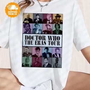 Doctor Who Eras Tour Comfort Colors Shirt, Vintage Doctor Who Fan Shirt, Classic Sci Fi Tv Show Graphic Tee, Retro Time Travel Gift