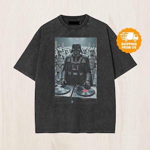 Dj Darth Vader Comfort Colors Shirt, Funny Star Wars Party Tee Shirt, Funny Dj Tee Shirt, Sci-Fi Music Shirt, Disney Gift For Fan