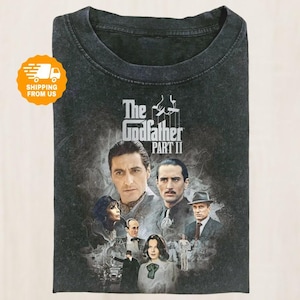 The Godfather Part Ii Comfort Colors Shirt, Vintage Mafia Movie Tee, Classic Crime Film Shirt, Retro 70S Movie Shirt, Gift For Fan