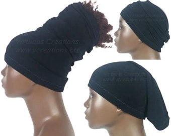 Headband, head Tube, HeadTube, Dreadlocks Hat, Locs, Head Wrap, Women's Natural Hair Accessories for Locs, Navy Blue