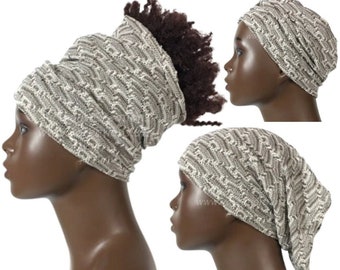 Head Wrap HairTube Hairband Head Band Headwrap Tan Brown Multiple Ways To Wear Adjustable Natural Hair Accessory Dreadlocks Locs Breathable