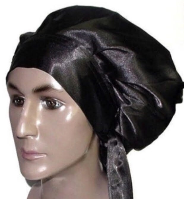 Gift Set for Men Satin Durag Du Rag Beanie-crown Hat and 