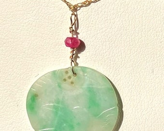Antique Jade Swan Head Necklace