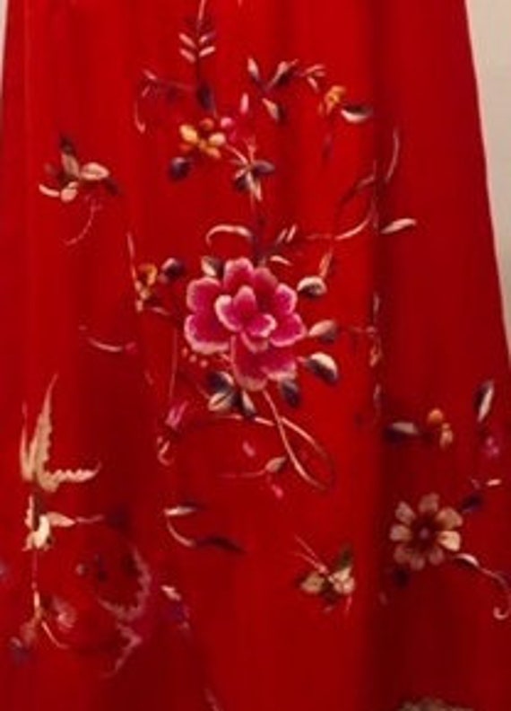 Antique Chinese Embroidered Silk Dress