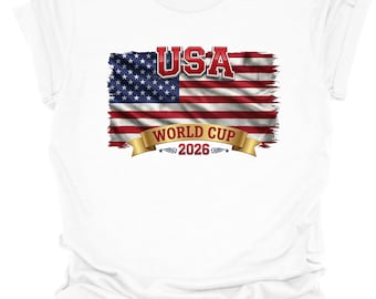 USA World Cup 2026 Shirt, United States Soccer T-Shirt, 2026 World Cup Football Tee, America Soccer Fan Gift, US Soccer Match Day Shirt