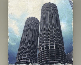 Marina Towers - "Corn Cob" -Chicago - Original Coaster