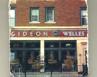 Gideon Welles in Lincoln Square - Original Coaster