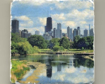 Lincoln Park Zoo Skyline - Original Coaster