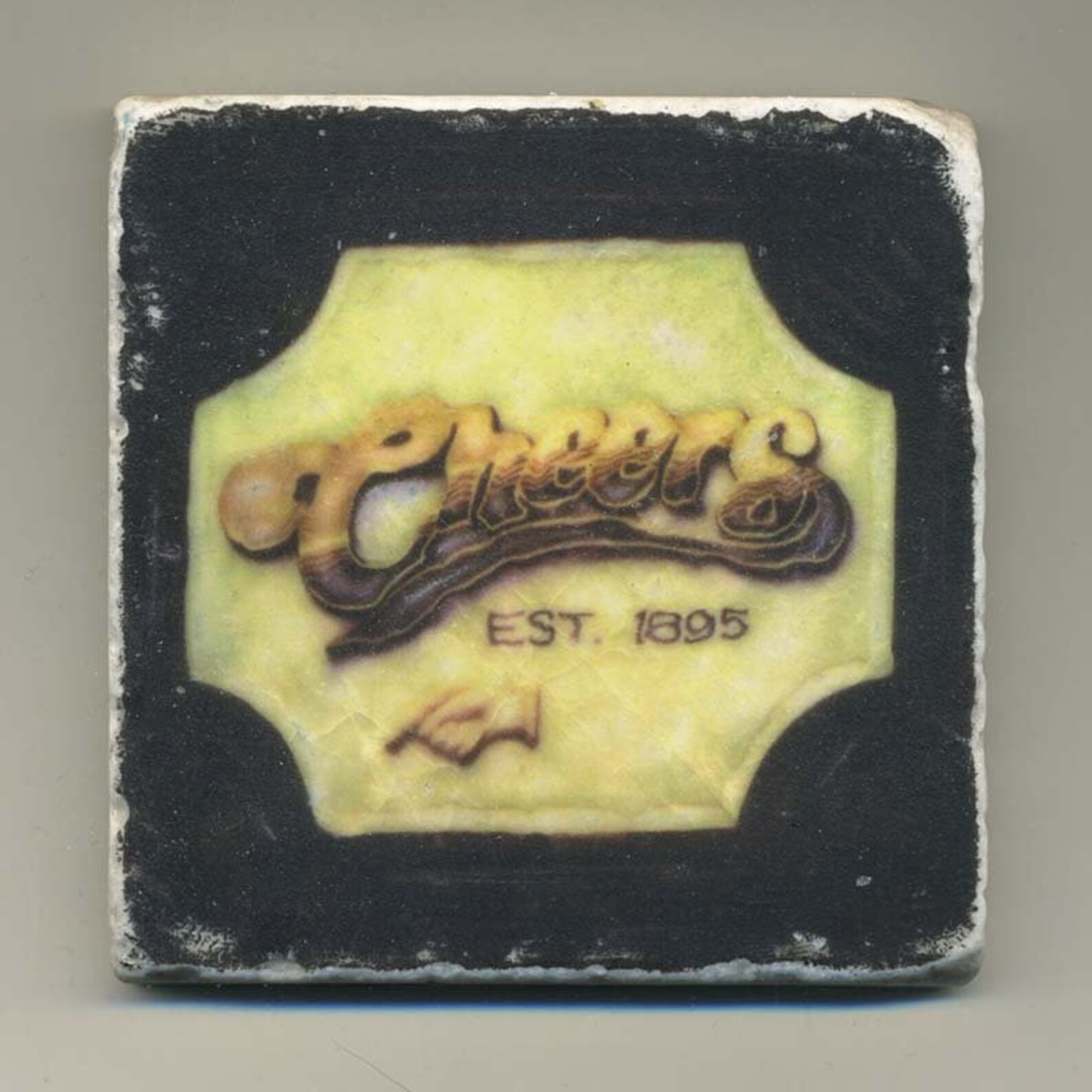 Cheers Bar in Boston Original Coaster Etsy