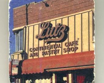 Lutz Cafe and Pastry Shop -  Original Coaster