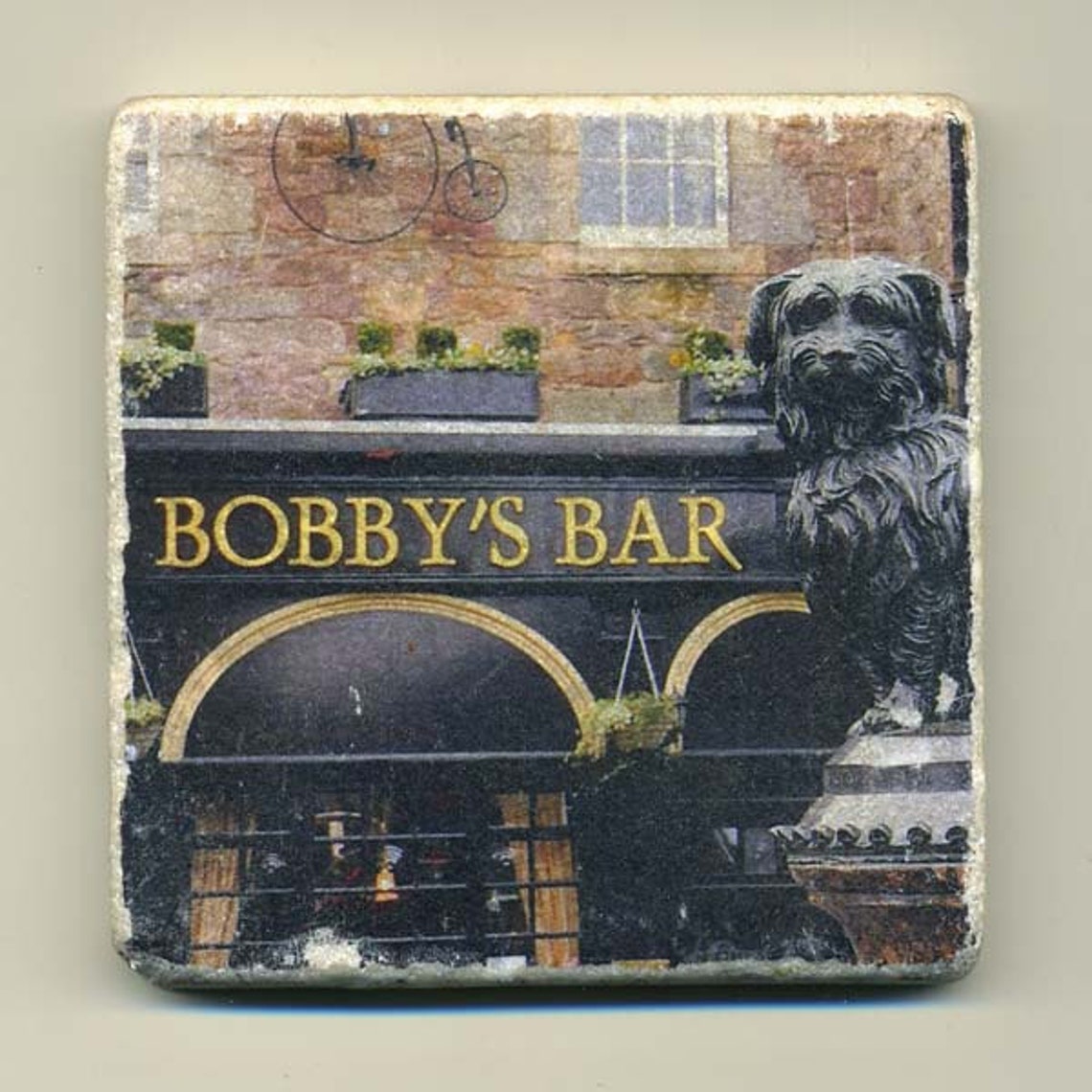 Bobby's Bar Edinburgh Scotland Original Coaster Etsy