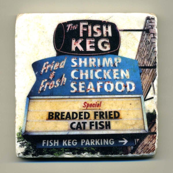 The Fish Keg - Original Coaster