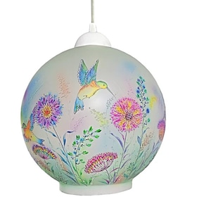 Stained glass lamp Stained glass shade Stained glass light Stained glass lighting Pendant light fixtures Pendant lighting Nautical lamp