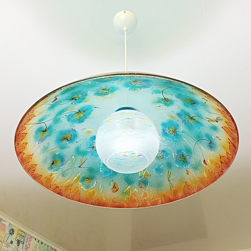 Orange Ceiling Light - Etsy