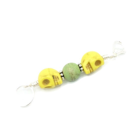 Gift for Knitters Knitting Stitch Markers Green Knit Mitten Progress Keeper