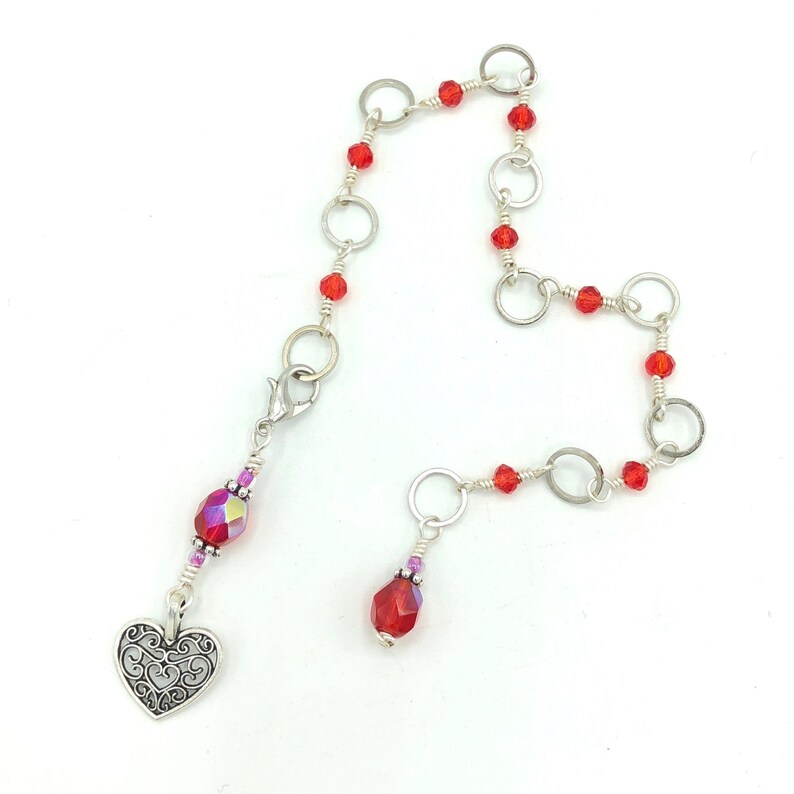 Red heart knitting row counter valentine abacus row counter chain mothers day progress keepers knitting accessories gifts for knitters
