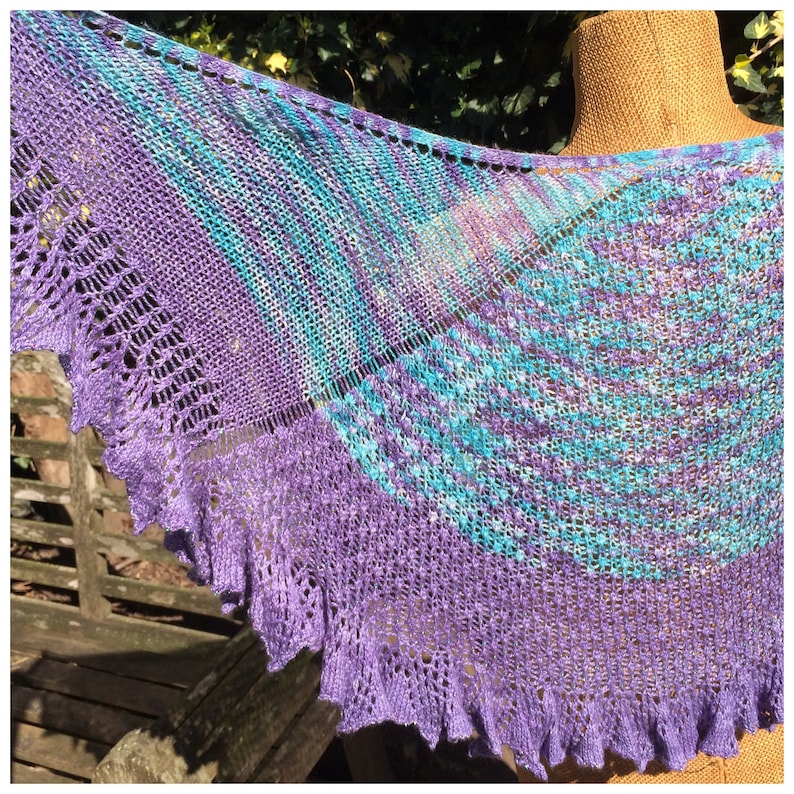 Lace shawl knitting pattern with beads victorian lace knit Etsy