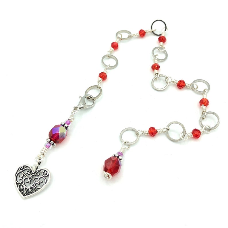 Red heart knitting row counter valentine abacus row counter chain mothers day progress keepers knitting accessories gifts for knitters