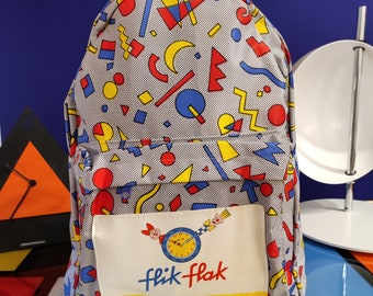 Introuvable sac à dos publicitaire Flik Flak montre suisse pour enfant des années 80