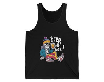 It's Beer O clock Unisex Jersey Tank