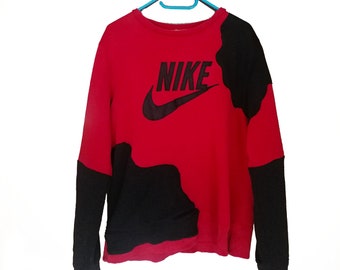 reworked Nike sweater, vintage, streatwear, colorpattern