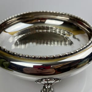 工芸品 MAPPIN & WEBB MAPPIN PLATE Pedestal Bowl 工芸品 MAPPIN & WEBB MAPPIN PLATE Pedestal Bowl 金属工芸