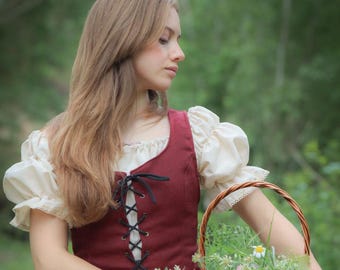Emma Corset, ren fair, medieval fantasy cosplay. US Duty Free!!*