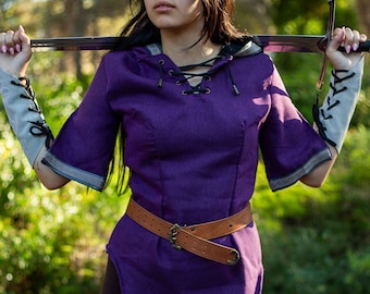 Fantasy Briannan Ranger Tunic: LARP, Cosplay, Renaissance Faire Outfit for Elves, Druids & Archers