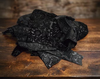 Split Leather Deluxe Scraps 1kg (2.2lb)  Italian Suede, Brown and Black