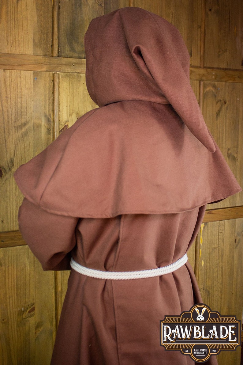 Medieval Franciscan Monk Habit, LARP, Renaissance Faire, Fantasy ...