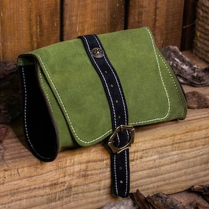 Handgefertigte Ledergürteltasche aus Leder für Fantasy LARP, Cosplay, LARP, Mittelalter, Elfe, Druide, Ritter