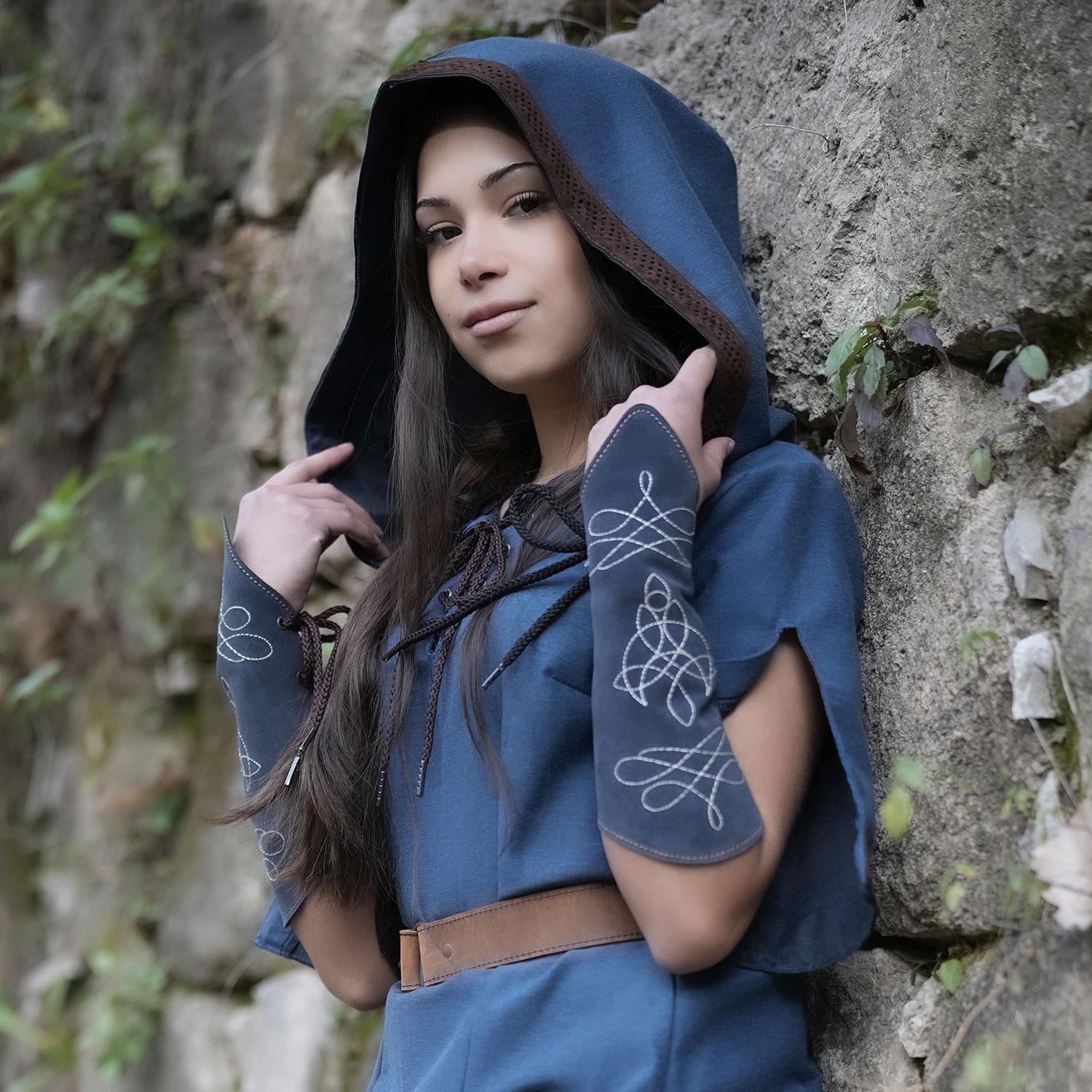 Fantasy Briannan Ranger Tunic Blue: LARP, US Duty Free!!*, Cosplay ...